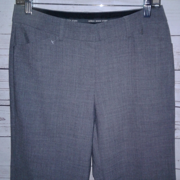Express Gray Editor Trouser Pants - Picture 2 of 6